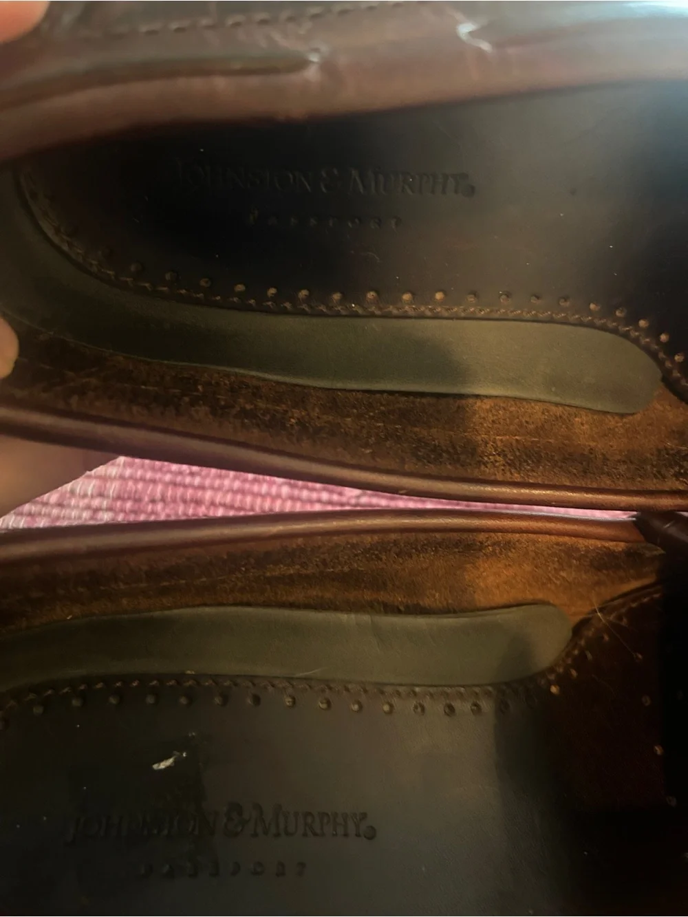 Johnston & Murphy polished leather
